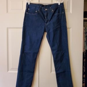 Mens Slim Fit Dark Blue Levis